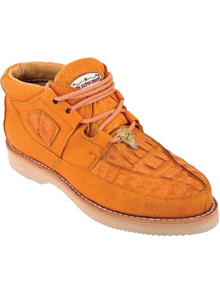 Zapato para Hombre Piel CaimÃ¡n y Avestruz