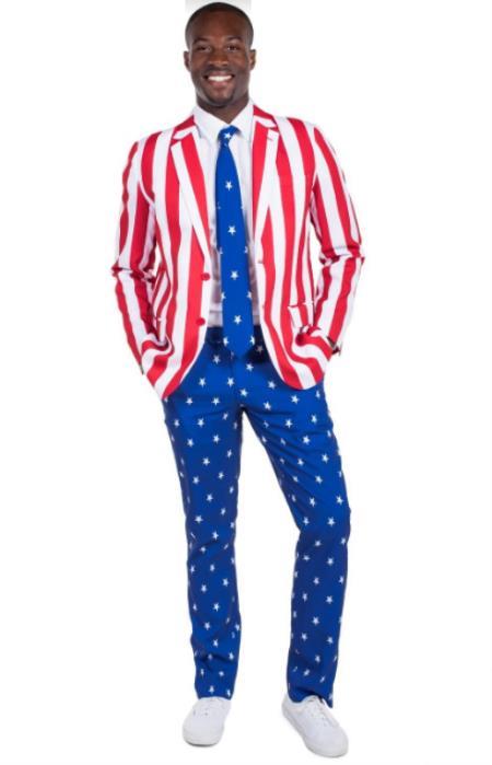 American Flag Suit Jacket