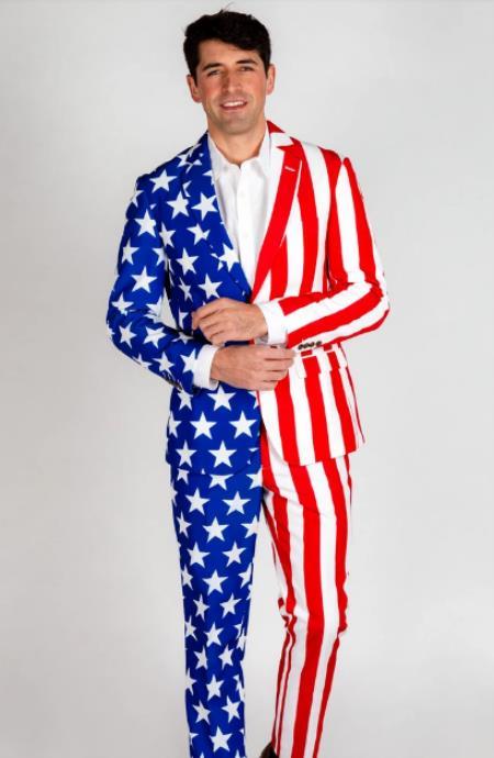 American Flag Suit Jacket