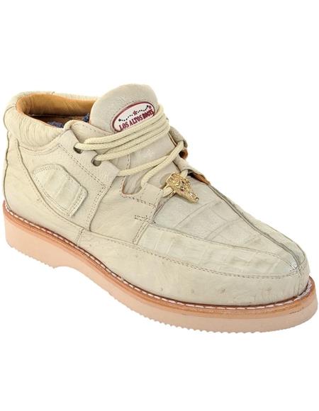 Zapato para Hombre Piel CaimÃ¡n y Avestruz