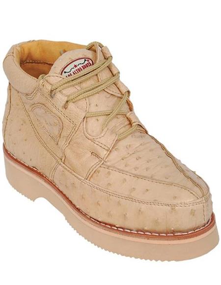 Zapatos para Hombre de Piel de Avestruz Original Completa Premium