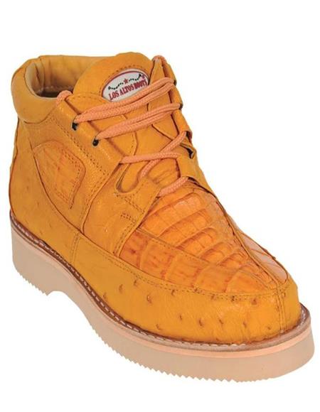 Zapato para Hombre Piel CaimÃ¡n y Avestruz