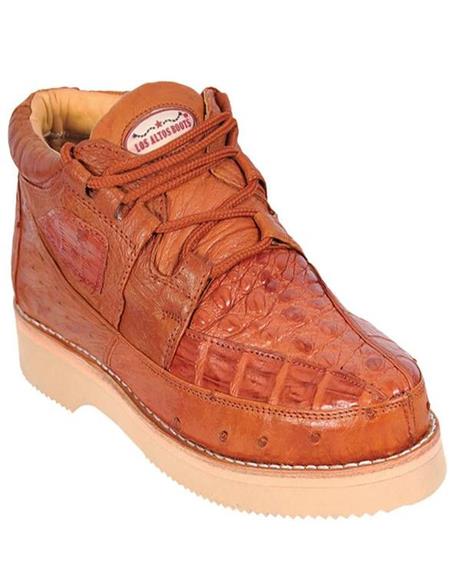 Zapato para Hombre Piel CaimÃ¡n y Avestruz