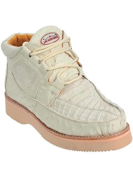 Zapato para Hombre Piel CaimÃ¡n y Avestruz