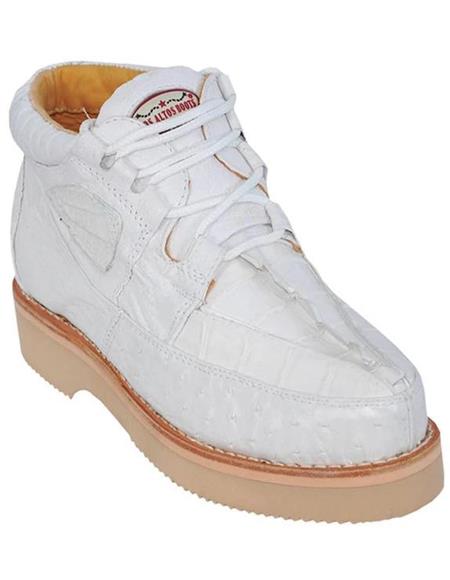 Zapato para Hombre Piel CaimÃ¡n y Avestruz