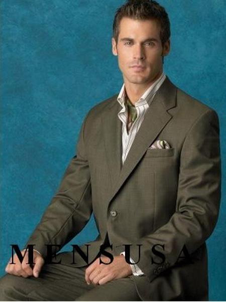 Green Groomsmen Suit