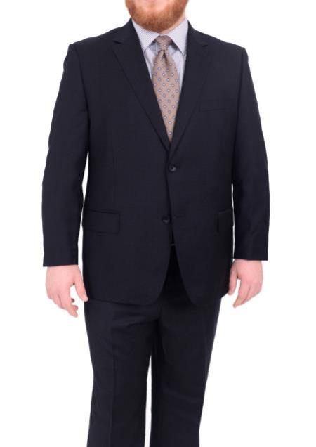 Suits For Big Belly Navy Blue