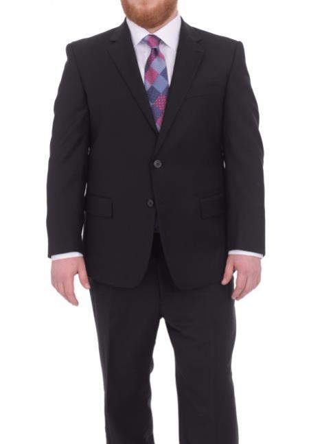 Suits For Big Belly Solid Black