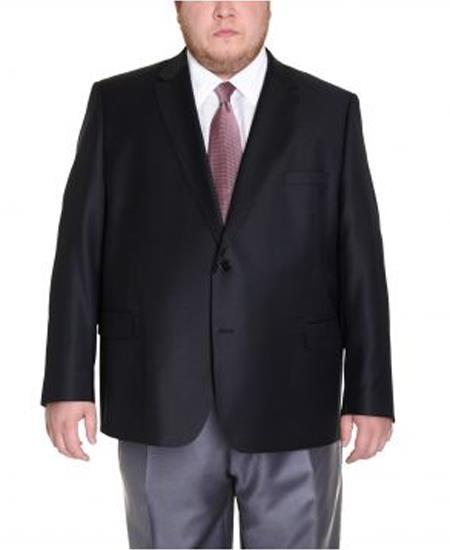 Suits For Big Belly Solid Black