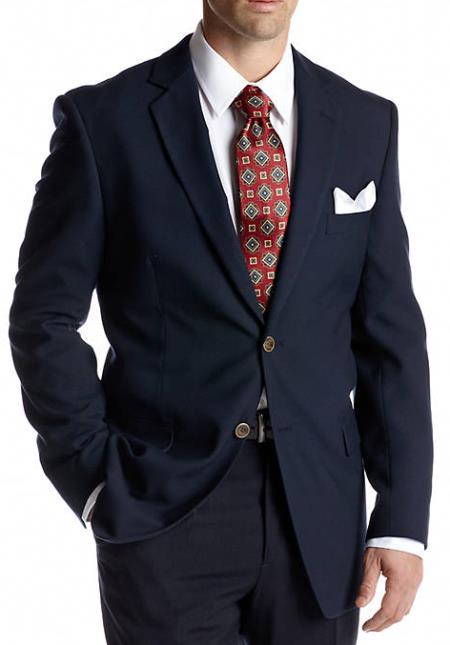 Suits For Big Belly Navy