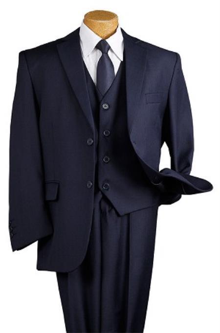 Toddler Navy Blue Suit - Boys Navy Blue Suit - Kids Navy Blue Suit