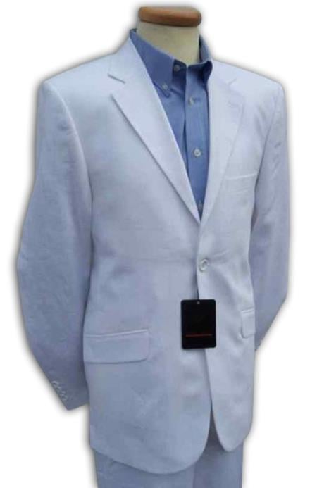Boys Linen Suit - Toddler Linen Suit - Kids Linen Suit + White