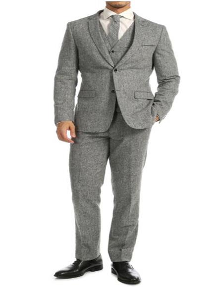 Mens Country Wedding Suits - Mens Country Wedding Attire - Grey