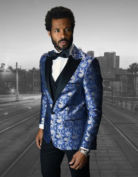Cobalt Blue Tuxedo Suit