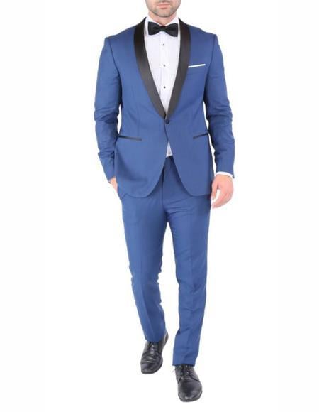 Cobalt Blue Tuxedo Suit