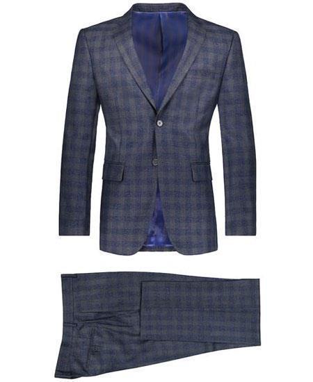 Boys Slim Fit Suits - Kids Navy Slim Fit Suit