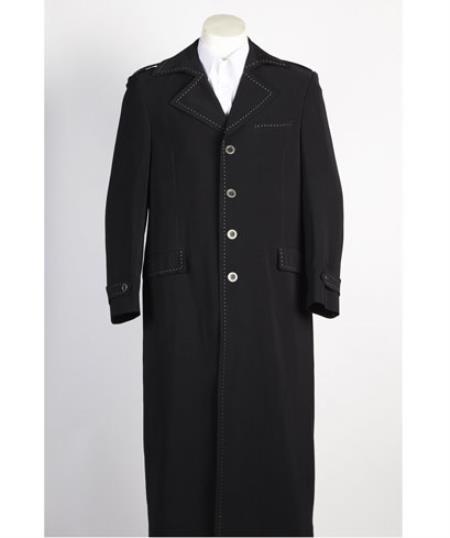 Mens Black Maxi Coats