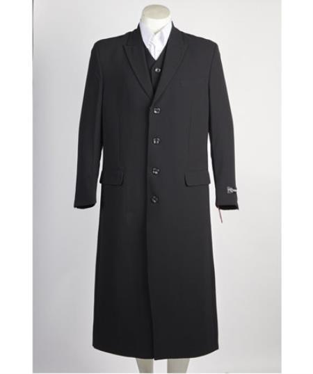 Mens Black Maxi Coats