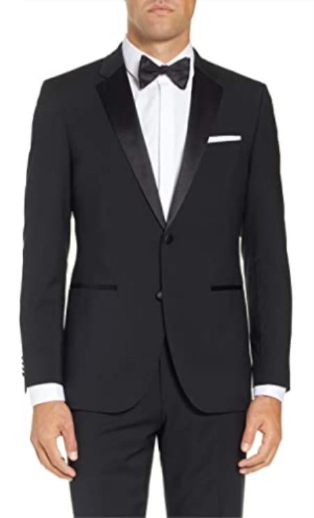 Botones Smoking Esmoquin de dos botones para hombre, color negro - smoking para hombre ...