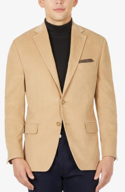 Mens Camel Corduroy Blazer