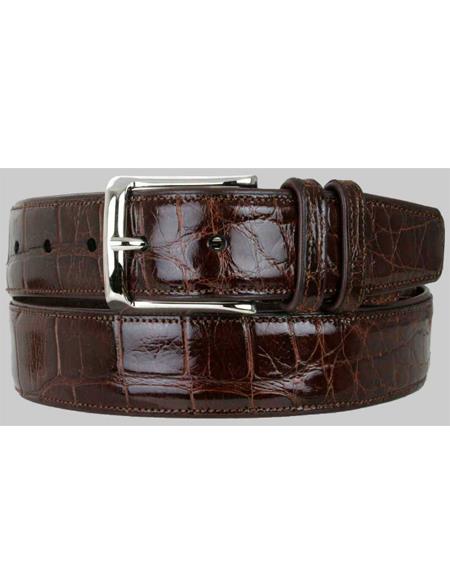 Genuine Alligator Mens Sport Belt - Mezlan Brand