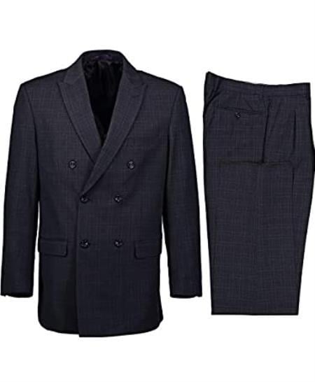 Old Man Navy Blue Suit - Old fashioned Suit - Old Style Suits - Old School Suits tweed