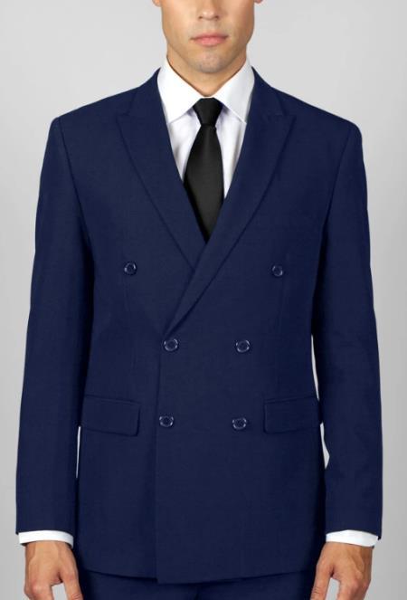 Mens French Blue Suit