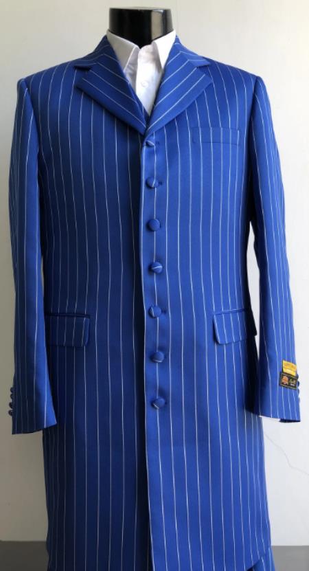 Mens French Blue Suit