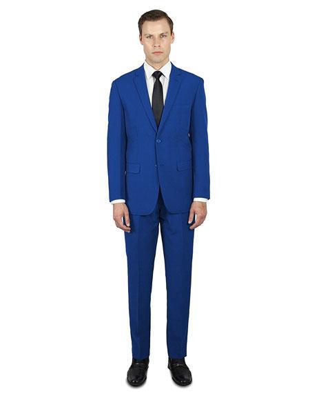 Mens French Blue Suit