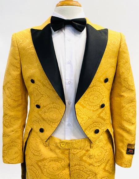 Mens Mustard Suit - Mustard Yellow Suit