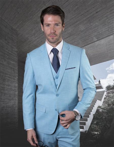 Light Blue Tuxedo - Baby Blue Tuxedo Wedding Tuxedo Suit Teal - Turquoise
