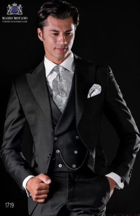 Mens Wedding Suit - Groom Suit - Gray Suit