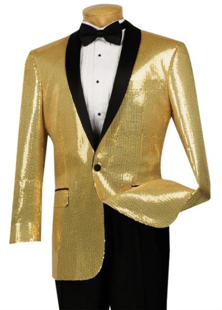 Mardi Gras Sport Coat - Mardi Gras Jacket Gold