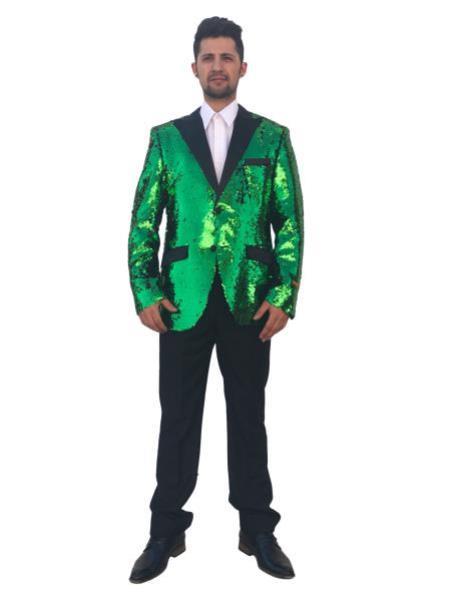 Mardi Gras Outfits For Men - Green ~ Black