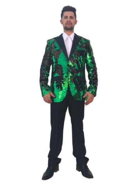 Mardi Gras Suit - Green ~ Black
