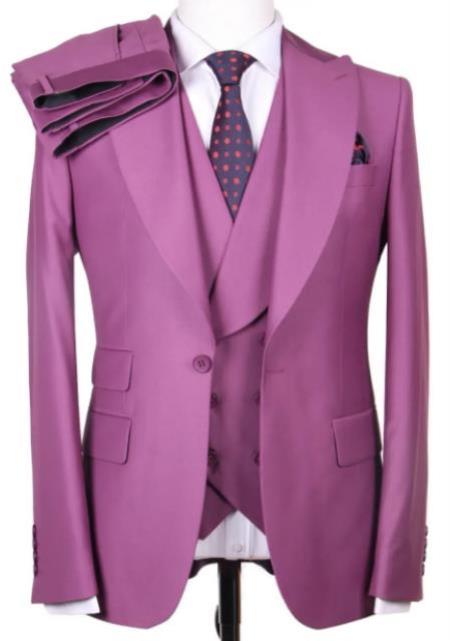 Mens Lavender Tuxedo