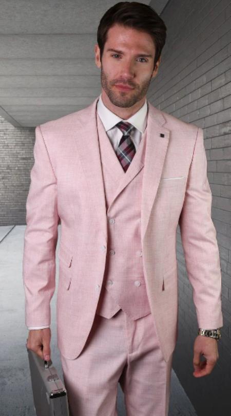 Mens Pink Suit - Pink Prom 2025 Suits