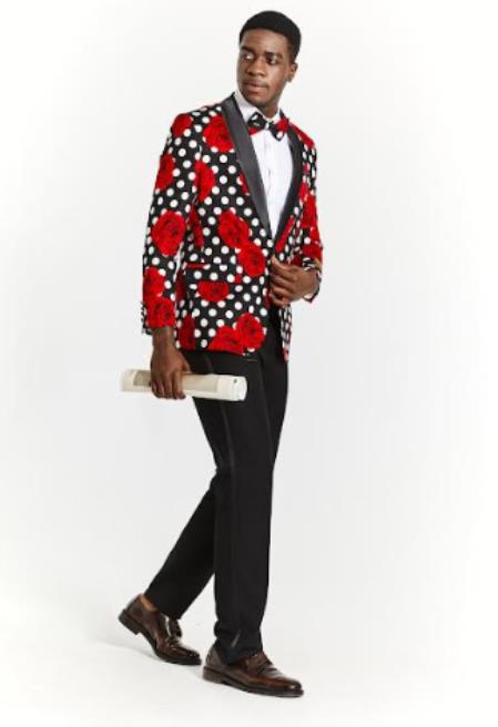 Big And Tall Suit For Men - Jacket + Pants + Bowtie + Pants - Ivory Suit