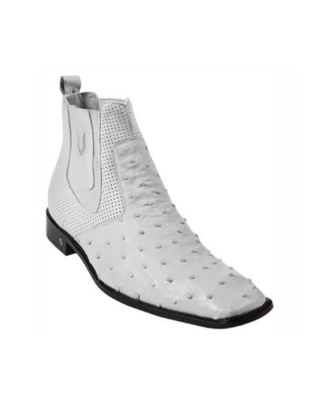 Mens White Cowboy Boot - White
