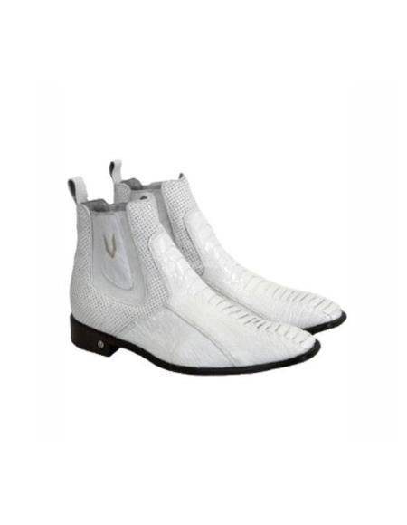 Mens White Cowboy Boot - White