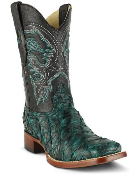 Botas De Pescado - Azul Turquesa Rustico