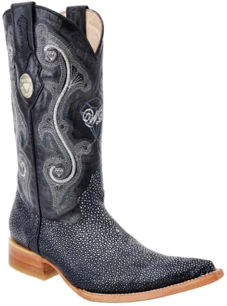 Botas De Mantarraya - Negro con Gris