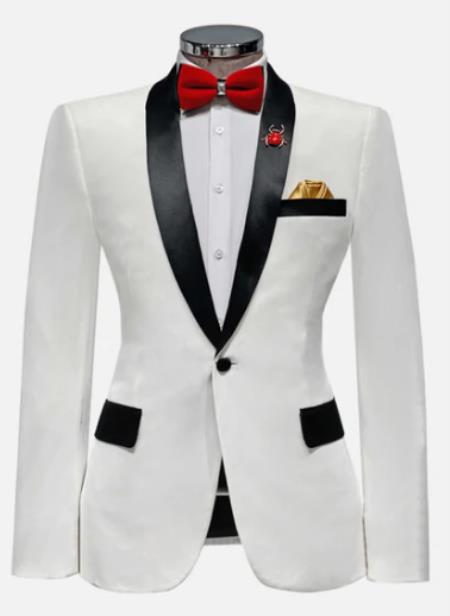 Shawl Collar Prom 2026 - Wedding - Groom Blazer in White