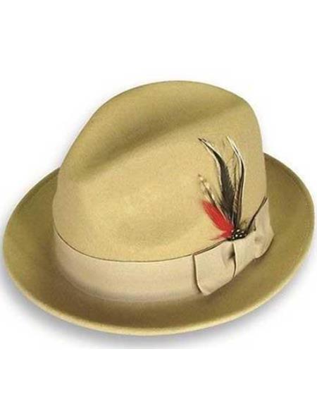 1930s Mens Hats For Sale - 1930s Fedora Khaki