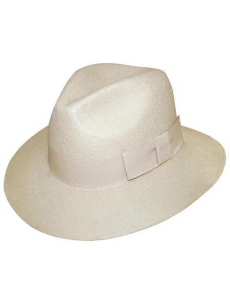 1930s Mens Hats For Sale - 1930s Fedora Cream