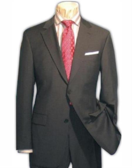 Mens 36 Long Suit - Size 36L Charcoal Gray Suit