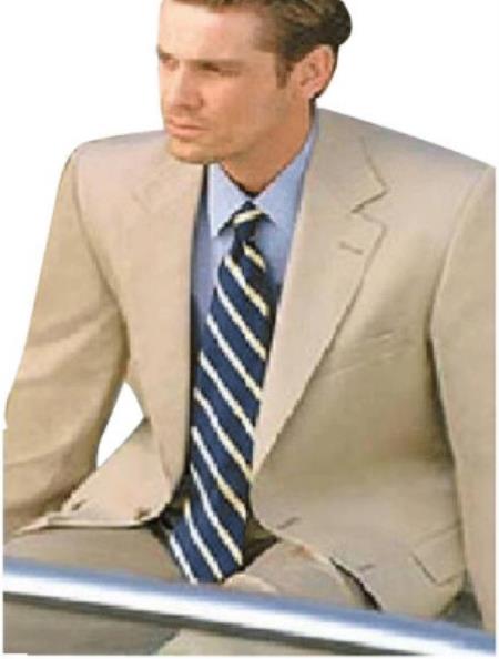 Mens 36 Long Suit - Size 36L Tan ~ Beige Suit