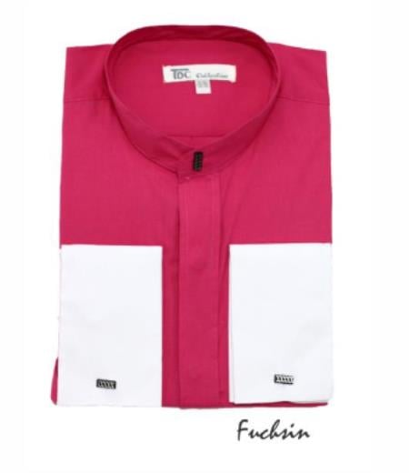 Mens Hot Pink Dress Shirt - Fuchsia Mens Dress Shirt
