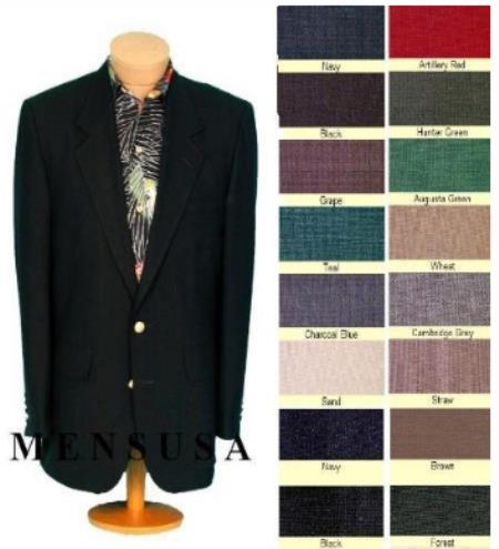 48 Short Suit - Mens Solid Black Suits 48s