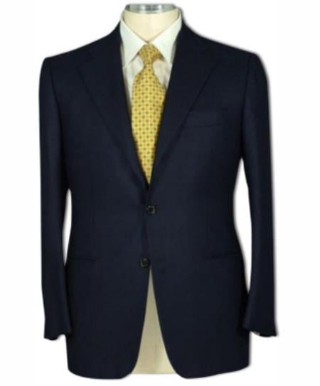 48 Short Suit - Mens Solid Black Suits 48s